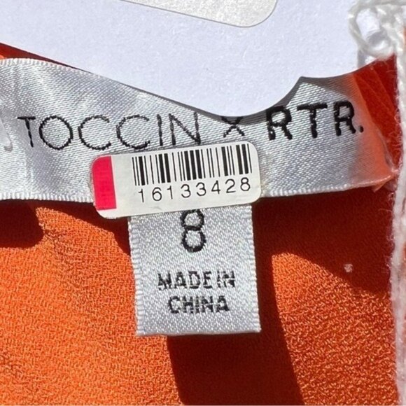 TOCCIN Orange jumpsuit $495 Retail Size 8 | Please see description - Picture 9 of 11